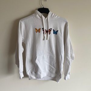 THIRTY SINGLE WHITE BUTTERFLY SWEATSHIRT